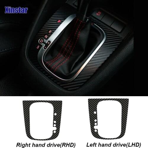 Carbon Fiber Car Gear Shift Sticker For Volkswagen Golf5 Golf6 GolfR Golf GTI MK5 MK6