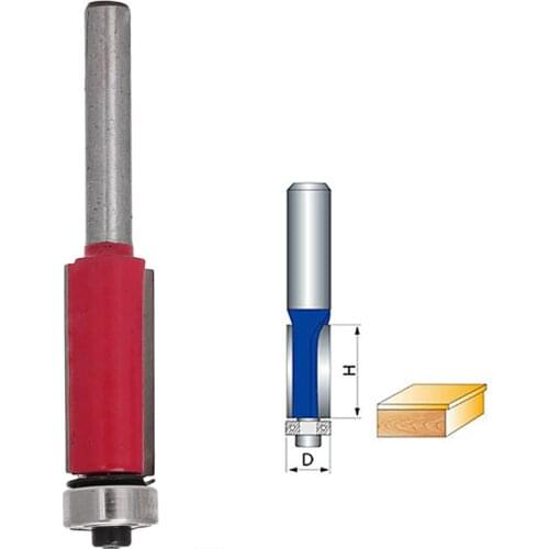 New 1/2" 12.7mm Flush Trim Bit Carbide Tipped For 1/4" Shank Router Bits