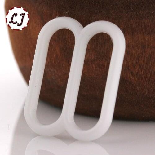 Wholesale 30pcs/lot 10mm white black type 0 8 9 nylon bar Buckles clips button for Lingerie Adjustment accessories DIY