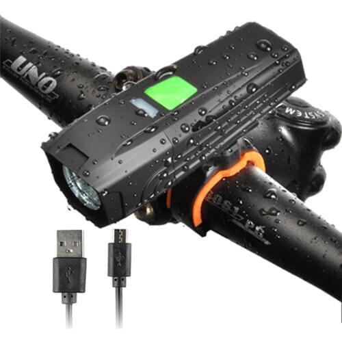 Bike Lights Front Powerful USB Rechargeable LED 2000mAh MTB Torch Light Ultralight Blacklight Rainproof 18650 Bicycle Flashlight