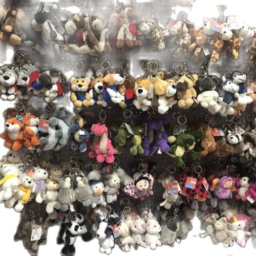 Plush toy key ring Backpack act the role ofing is tasted Fox, starfish, Wolf, unicorn, cat, raccoon, dolphin,pendant