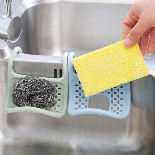 Foldable Sink Shelf Soap Sponge Drain Rack TPR Bathroom Holder Kitchen Storage Kitchen Organizer Sink Kitchen Accessories Wash