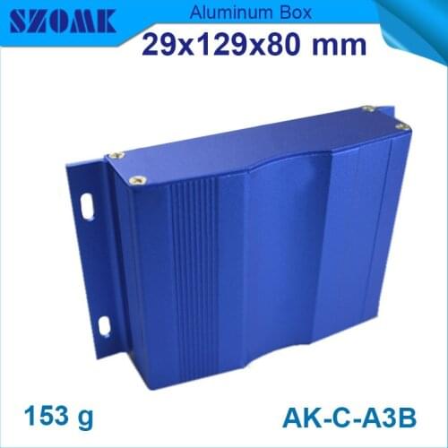 Easy use aluminium extrusion cabinet (4pcs) electronics switch box with power coating 29x129x80mm