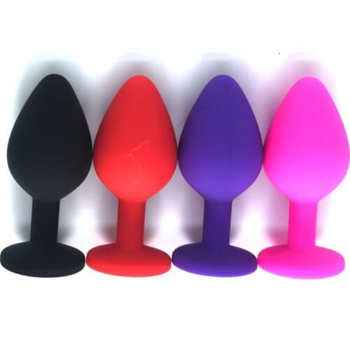 Silicone Butt Plug Anal Plug Unisex Sex Stopper 3 Different Size Adult Toys For Men/Women Anal Trainer For Couples