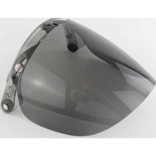 Universal 3-Snap Open Face Bubble Shield Visor Motorcycle Helmet Accessories for Scratch Resistant UV Protected D5QE
