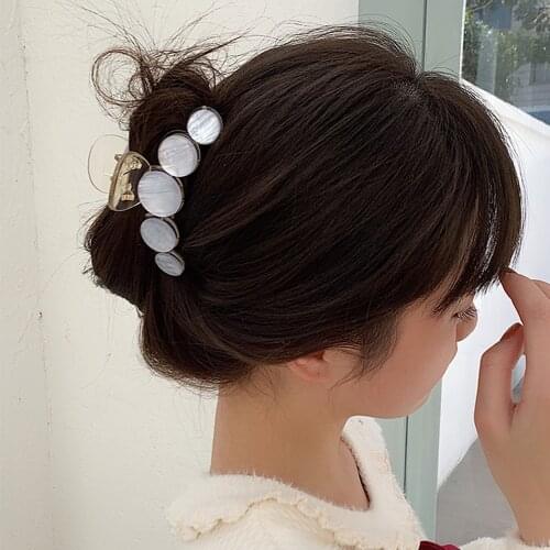 Women Elegant Acetate Imitation Shell Cherry Plastic Hair Claws Sweet Headband Hair Clips Hairpins Lady Fashion Hair Accessories