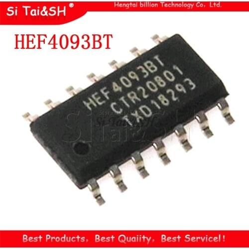 10PCS HEF4093BT CD4093BM SOP HCF4093 SOP-14 HEF4093 4093 SOP14 logic device chip