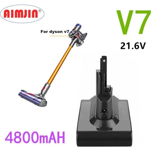 2021 Original 21.6V 4800mAh Li-ion V7 Batteries for Dyson V7 Vacuum Cleaner Replacement Power Tools Battery