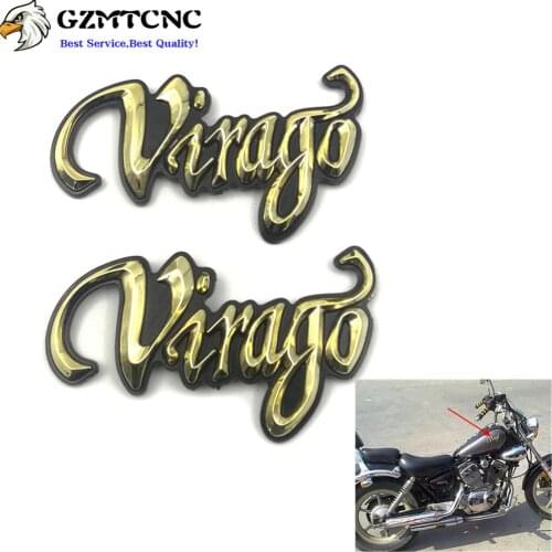 3D Motorcycle Emblem Badge Gas Fuel Oil Tank Decals Stickers For Yamaha Virago XV700 XV535 XV400 XV250 XV125 Motorbike cover