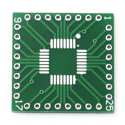 5PCS QFP/TQFP/LQFP/FQFP/SOP/SSOP32 to DIP Adapter PCB Board Converter SOP32 turn DIP adapter plate