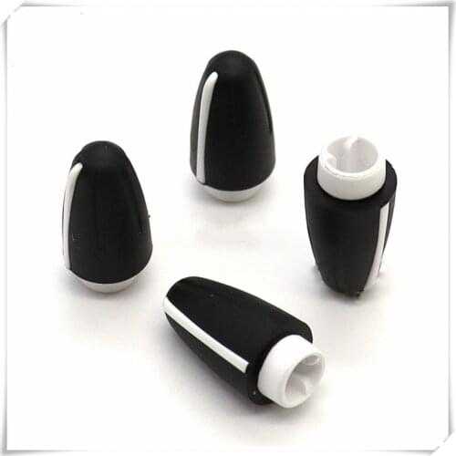 5 Pieces Rubber Long handle Half Shaft Knob Diameter 11mm Height 21.5mm Soft Rubber Knob 180 Degree D-Shaped Inner Hole 6mm