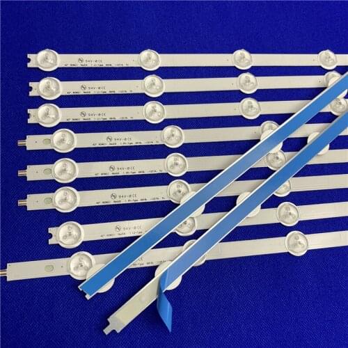 8 sets= 80 pcsLED Backlight strip For LG 42inch ROW2.1 TV 42LN5400 42LN542V 42LN575S 42LA615 6916L-1412A 1413A 1414A 1415A 42ln