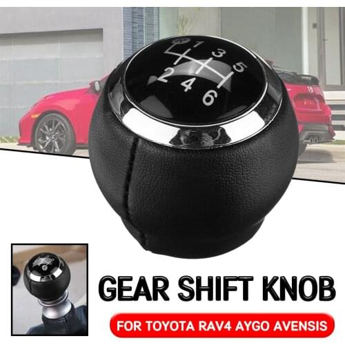 Car 5/6 Speed Gear Shift Knob For Toyota Corolla Verso Auris Aygo Yaris Avensis For RAV 4 Manual Gear Lever Shifter Gaitor