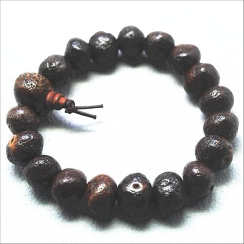 Natural golden meditation beads wooden bracelets round shape size 15x12mm powerful bracelets brown colors