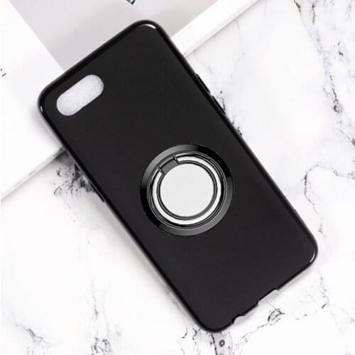 For OPPO Realme C2 Back Ring Holder Bracket Phone Case Cover Phone TPU Soft Silicone Cases for OPPO Realme C2 6.1"