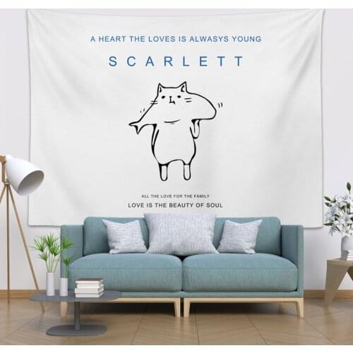 Tapestry Nordic People Transformation Layout Hanging Cloth Creative Background Decorative Canvas Girl Anchor Hanging Painting