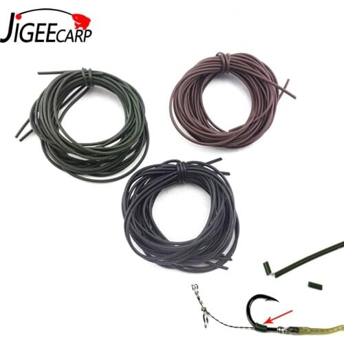 JIGEECARP 2m Carp Fishing Accessories Float Tube Rubber Sleeve Soft Rig Silicone Tube For Carp Ronnie Rigs Coarse Fishing Tackle