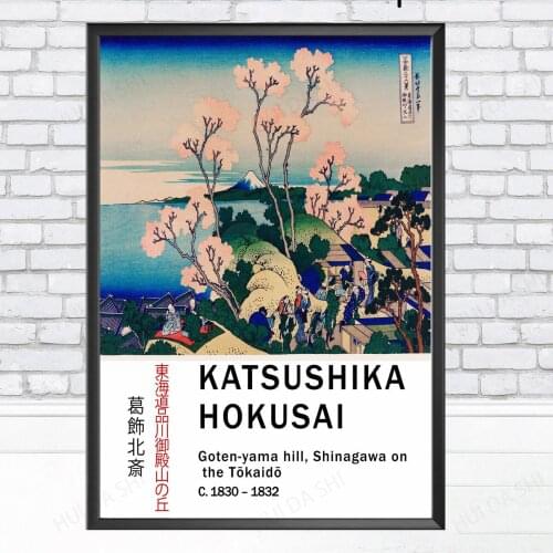 Katsushika Hokusai Goten-yama hill, Shinagawa on the Tōkaidō, Ukiyoe Art, Japanese Print, Hokusai Art Print, Poster Print