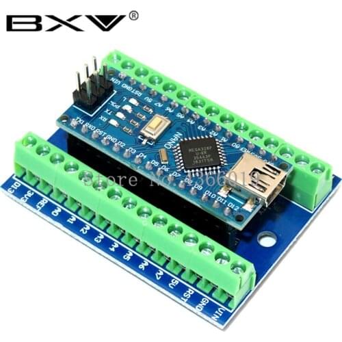NANO V3.0 3.0 Controller Terminal Adapter Expansion Board NANO IO Shield Simple Extension Plate For Arduino AVR ATMEGA328P