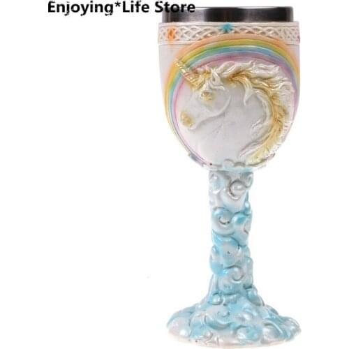 Mug Coffee Cup Resin Skull Stainless Steel Cup Wine Glass Tea Cup Creative Home Decoration