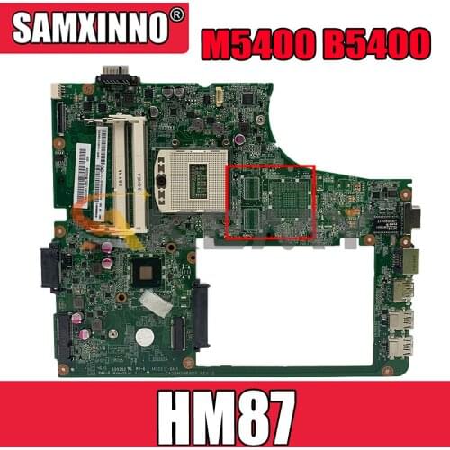 Akemy DA0BM5MB8D0 Motherboard For Lenovo M5400 B5400 Laptop Motherboard PGA947 HM87 DDR3 100% Test Work