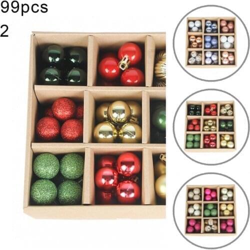 Anti-deform Lightweight Christmas Ball Hanging Ornaments Decor for Household