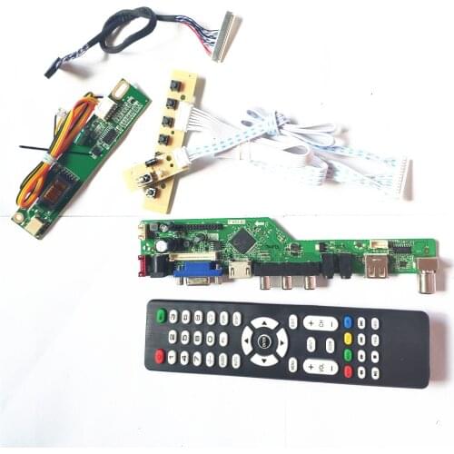 For N141I1-L05/L06 LCD monitor T.V56 drive board HDMI-Compatible VGA USB AV RF LVDS 1CCFL 30Pin keyboard+Remote+Inverter