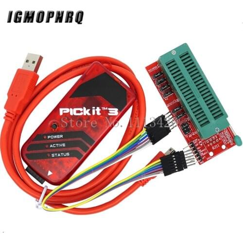 1set PICKIT3 Programmer + PIC ICD2 PICKit 2 PICKIT 3 Programming Adapter Universal Programmer Seat