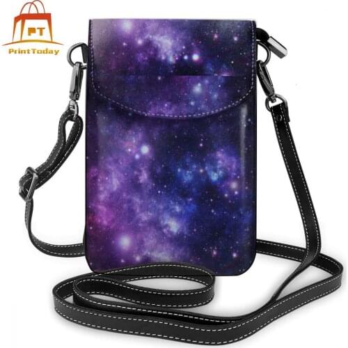Galaxy Shoulder Bag Galaxy Leather Bag Wedding High quality Women Bags Print Trending Womens Slim Purse