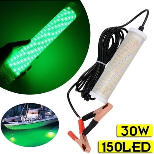 LED Underwater Fishing Light Outdoor Lure Bait Fish Finder Submersible Underwater Night Lamp Waterproof IP68 48/99/150LED
