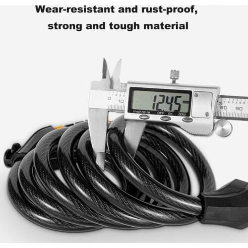 Cycle Lock Adjustable Portable Waterproof Bicycle 5 Digit Anti Theft Lock for Bike замок для велосипеда велозамок