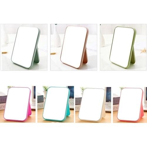 Makeup Mirror Desktop Vanity Mirror Large Folding Portable Square Colorful Princess Makeup Mirrors