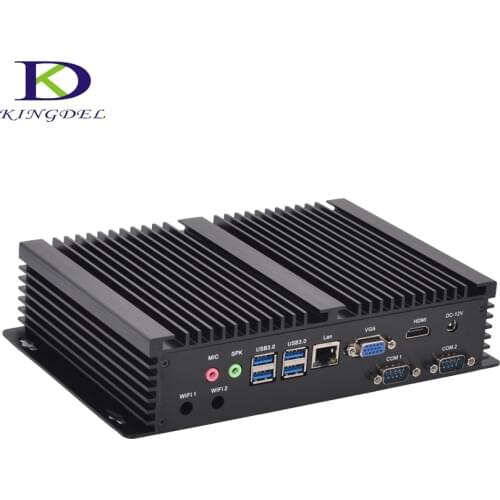 16G RAM 256G SSD 1TB HDD Fanless mini pc Intel Core i7 5550U i5 4200U i3 5005U 4010U HTPC Industrial Computer with 2*COM HDMI