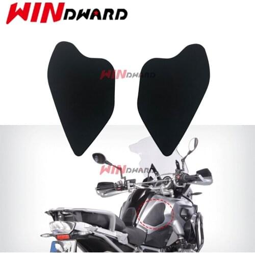 Black Rubber Motorcycle Tank Traction Side Pad for R 1200GS LC 2013-2019