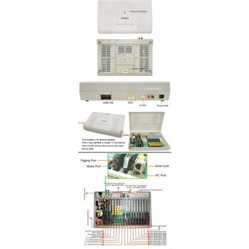 Excelltel multiple IVR PABX/ CP1696-480 4 PSTN line 80 extension/ billing management