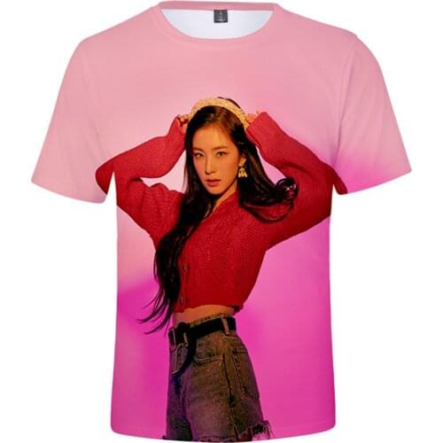 Tshirt 3D Red Velvet 2020 New T-shirts Men/Women Hot Sale Summer Short Sleeve Mellet T-Shirts The ReVe Festival Finale