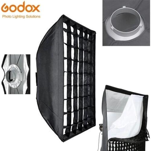 Godox 80 X 120cm 31.5" X 47.24" Studio Softbox Bowens Mount with grid
