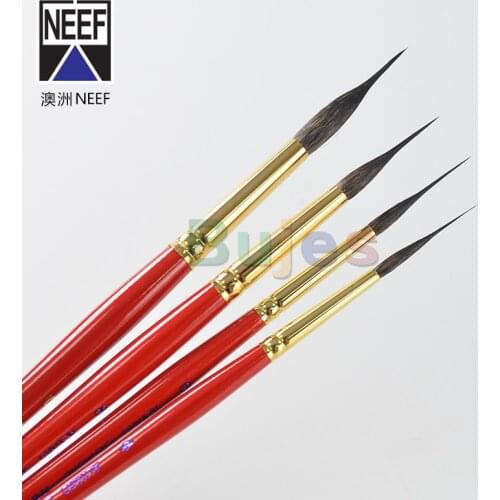 NEEF 4400 Needle - Squirrel / Taklon Rigger - Short Handle - Artist Paint Brush,Squirrel / Taklon Mix For Watercolour