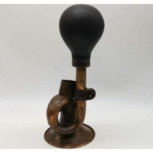 China brass archaize bicycle horn crafts statue