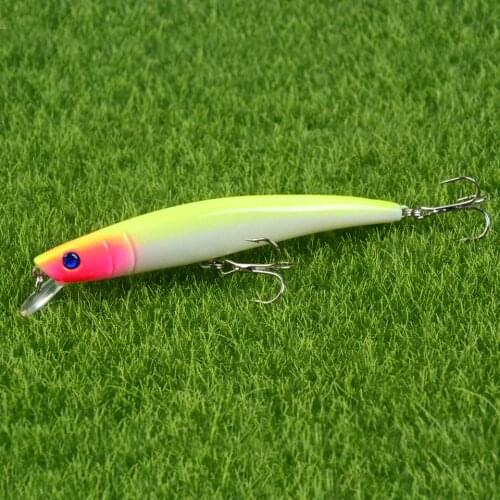 LINGYUE 1PCS Fishing Minnow Lure 11.5cm/11g Topwater Floating Wobbler Crankbait 6# Hooks Artificial Bait Pesca