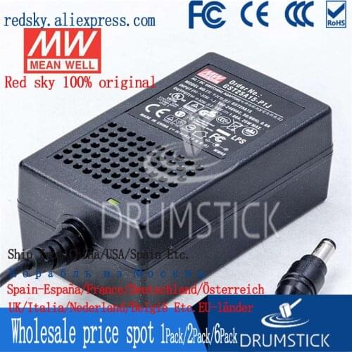 Steady MEAN WELL GST25A15-P1J 15V 1.66A meanwell GST25A 25W AC-DC Industrial Adaptor 3 plug energy-saving Replace GS