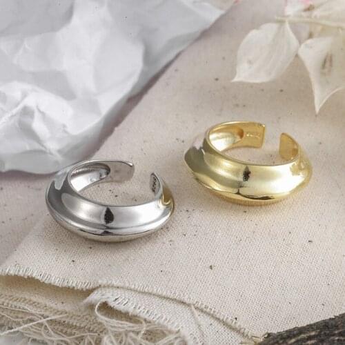 Fashion Pure 925 Sterling Silver Retro Simple Geometric Ring Female Vintage Finger Rings For Women Jewelry 2021