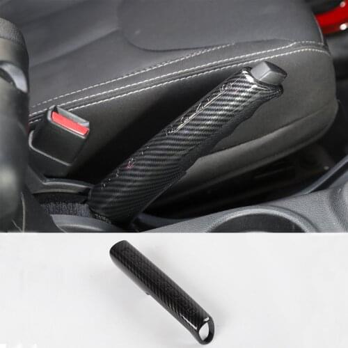 Carbon Fiber ABS Handbrake Hand Brake Cover Trim for Jeep Wrangler JK 2007-2017