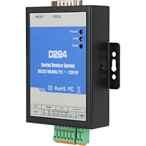 Serial Server Port D224 RS485/232/TTL to TCP/IP Ethernet Converter Device Ethernet Converter