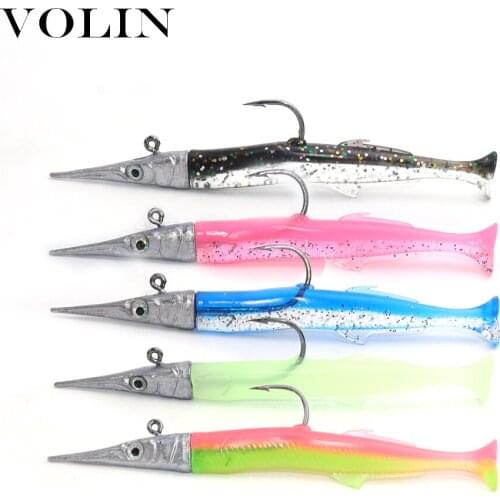 VOLIN 2021 Fishing Lure Jiging Soft Fish Lure 1pcs 115mm 13.5g Shad Swimbaits Plastic Soft Bait Pasca Bass Fishing