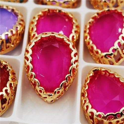 Sewing Buttons Clothing Beads Nest Claw Glass Crystal needlework embroidery fabric DIY Garment beads Handicraft accessories