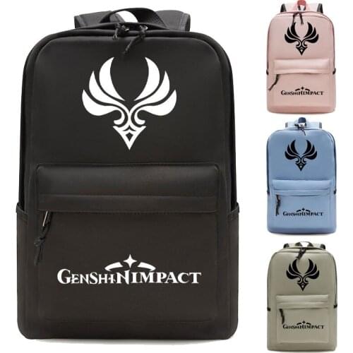 Backpacks Students Harajuku Bookbag Teenager School Bags Boys Girls 3d Back Pack Men Women Genshin Impact Book Bag