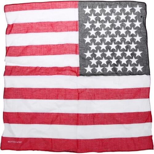 New Fashion Unisex US Flag Scarves Bandanas Hip-hop Dance Travel Head Scarf