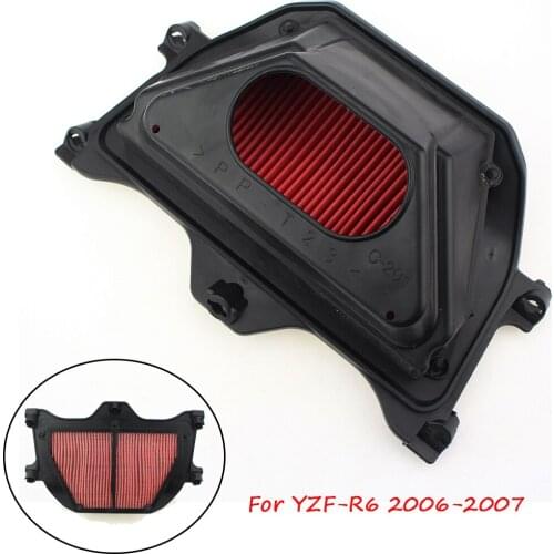 Motorcycle Replacement Air Intake Filter Cleaner Element Motorbike Air Filter For Yamaha YZF-R6 YZF R6 YZFR6 2006-2007