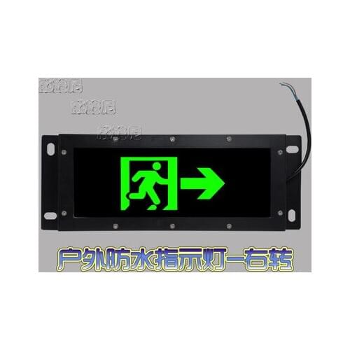 Fire emergency light LED safe exit Indicator light Hanging wall Outdoor outdoor waterproof Evacuation indicator light